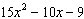 The polynomial has how many terms?  