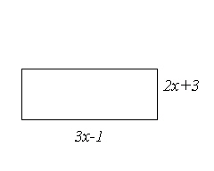 Write a polynomial for the perimeter of the figure.  