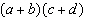 When you use FOIL to multiply the binomials   the FIRST product is __________.
