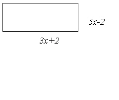 Write a polynomial that represents the area of the figure.  