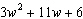 Write an expression that represents the length of the missing side of this rectangle. Its area is   .  