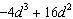 For the polynomial expression factor out the GCF.  