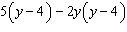 For the polynomial expression factor out the GCF.  
