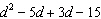 Factor the polynomial expression by grouping.  