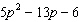 Factor the trinomial. If the trinomial cannot be factored over the integers then write that it is prime.  