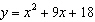 Graph the equation using symmetry. Label the vertex and the x- and y-intercepts.    
