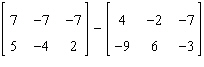 Perform the matrix operation as indicated.   A)    B)  Not possible C)    D)    E)   