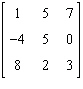 Find the inverse matrix of   . A)  Not invertible B)    C)    D)    E)   