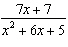 Simplify the rational expression.  