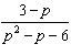Simplify the rational expression.  