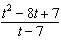 Simplify the rational expression.  