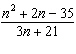 Simplify the rational expression.  