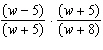 Multiply the rational expression. Simplify.   A)    B)    C)   
