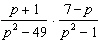 Multiply the rational expression. Simplify.   A)    B)    C)   