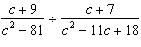 Divide the rational expression. Simplify.   A)    B)    C)   