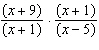 Multiply the rational expression. Simplify.  