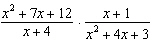 Multiply the rational expression. Simplify.  
