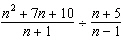 Divide the rational expression.  