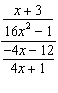 Simplify the complex fraction.  