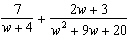 Add or subtract the rational expressions. Reduce the final answer.   A)    B)    C)   