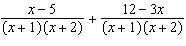 Add or subtract the rational expressions. Reduce the final answer.  