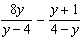 Add or subtract the rational expressions. Reduce the final answer.  