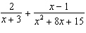 Add or subtract the rational expressions. Reduce the final answer.  