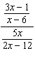Simplify the complex fraction.  