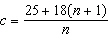 The food expenses per person for the chemistry team trip is   when n team members share the cost of the trip in dollars. The faculty sponsor of the chemistry team has food expenses (included in the equation)  but does not pay anything. If the cost per person is $22.30 how many team members went on the trip? A)  10 members B)  9 members C)  11 members