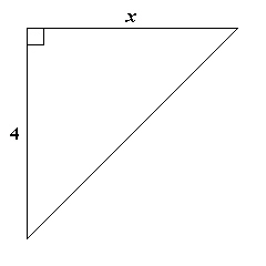 The pair of triangles are similar. Find the value of the unknown side x .    
