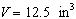 The length of a side of a cube x and the volume of the cube V are related by the equation   . If the cube has volume   what is the length of the side x of the cube? Round to two decimal places. A)  4.17 in B)  2.32 in C)  4.16 in D)  3.54 in