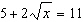 Solve the radical equation.  