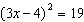 Solve the quadratic equation by using the square root property.   A)    B)    C)    D)  no solution