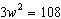 Solve the quadratic equation by using the square root property.  