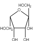Exhibit 16A A carbohydrate Fischer projection.   Refer to Exhibit 16BA Which of the following figures represents the Haworth projection of the carbohydrate shown? A)    B)    C)    D)   