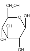 Exhibit 16A A carbohydrate Fischer projection.   Refer to Exhibit 16BA Which of the following figures represents the Haworth projection of the carbohydrate shown? A)    B)    C)    D)   