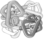 Assume that the shaded portions of the molecule in the accompanying figure each represent different polypeptide chains. What does this represent?   A)  cellulose B)  a carotenoid C)  an amino acid D)  a steroid hormone E)  the quaternary structure of a protein
