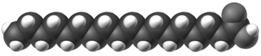   Figure 3.9 The molecule in the accompanying figure is ____, and has ____. ​ A) unsaturated; a carbon-carbon double bond B) saturated; a carbon-carbon double bond C) unsaturated; no carbon-carbon double bonds D) saturated; no carbon-carbon double bonds E) saturated; a carbon-carbon triple bond ​