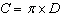 The formula for the area of a circle is  