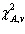 The value of c <sup>2</sup> with v degrees of freedom such that the area to its right under the chi-squared curve is equal to A is denoted by   , while   denotes the value such that the area to its left is A .