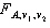 We define   as the value of the F with v <sub>1</sub> and v <sub>2</sub> degrees of freedom such that the area to its right under the F curve is A , while   is defined as the value such that the area to its left is A .