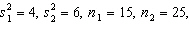 Given the information:   the number of degrees of freedom that should be used in the pooled variance t -test is: A) 40 B) 38 C) 15 D) 25