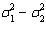 When comparing two population variances, we use the ratio   rather than the difference   .