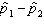 In comparing two population means the statistic under consideration is   .