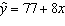 A regression analysis between sales (in $1000)and advertising (in $100)resulted in the following least squares line:   . This implies that if advertising is $600, then the predicted amount of sales (in dollars)is $125,000.