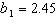 In testing the hypotheses: H <sub>0</sub>: b <sub>1</sub> = 0 vs. H <sub>0</sub>: b <sub>1</sub> ¹ 0, the following statistics are available:   ,   ,   ,   , and   . The value of the test statistic is: A) 2.042 B) 0.306 C) - 1.50 D) - 0.300