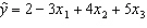 For the following multiple regression model:   , a unit increase in x <sub>1</sub>, holding x <sub>2</sub> and x <sub>3</sub> constant, results in: A) a decrease of 3 units on average in the value of y . B) an increase of 8 units in the value of y . C) an increase of 3 units on average in the value of y . D) None of these choices.