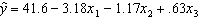 Student's Final Grade A statistics professor investigated some of the factors that affect an individual student's final grade in her course. She proposed the multiple regression model   , where y   is the final grade (out of 100 points), x <sub>1</sub> is the number of lectures skipped, x <sub>2</sub> is the number of late assignments, and x <sub>3</sub> is the midterm exam score (out of 100). The professor recorded the data for 50 randomly selected students. The computer output is shown below. THE REGRESSION EQUATION IS       ANALYSIS OF VARIANCE     {Student's Final Grade Narrative} Interpret the coefficient b <sub>3</sub>.
