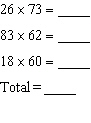 Find the sum of the following accumulation of products.