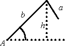 Determine a value for b such that a triangle with   and   has no solution. Round your answer to the nearest hundredth.   A)    B)    C)    D)    E)   